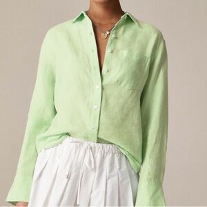 NWT J CREW BAIRD McNUTT LINEN SHIRT, 0P